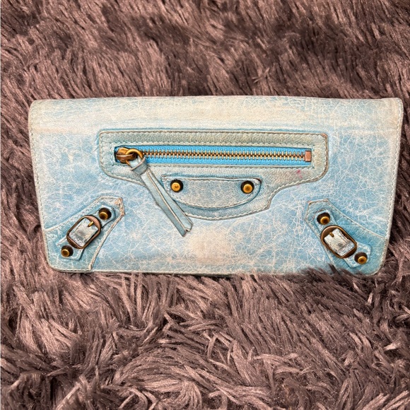 Balenciaga Agneau Classic Hardware Money Wallet - Picture 1 of 7